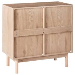 Wyld and Coco Light Brown Rattan Front Sideboard with 9-Bottle Wine Rack - thumbnail 6