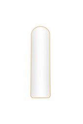 Living and Home 40cm W x 150cm H Modern Arched Metal Floor Mirror in Gold - Size: 40 cm W x 150 cm H - thumbnail 2