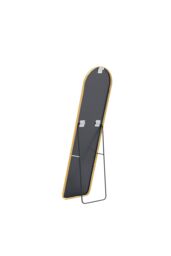 Living and Home 40cm W x 150cm H Modern Arched Metal Floor Mirror in Gold - Size: 40 cm W x 150 cm H - thumbnail 4