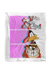 Warner Brothers Looney Tunes Officially Licensed Silky Touch Super Soft Throw Blanket 152 x 127 cm in White - thumbnail 1