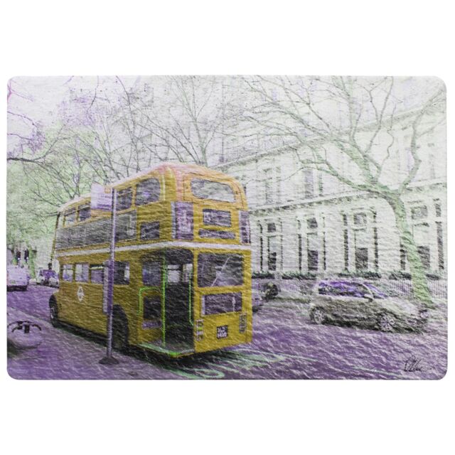Benjamin Tate Design London Bus Yellow Rear Rug in Natural - Size: Large - image 1