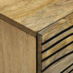 Berkfield Home Sideboard - 40 x 33.5 x 75 cm, made from solid mango & engineered wood in Brown - Size: 40 x 33.5 x 75 cm - thumbnail 6