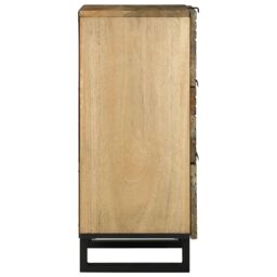 Berkfield Home Sideboard - 40 x 33.5 x 75 cm, made from solid mango & engineered wood in Brown - Size: 40 x 33.5 x 75 cm - thumbnail 4