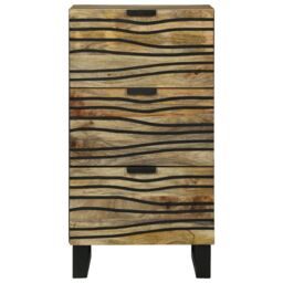 Berkfield Home Sideboard - 40 x 33.5 x 75 cm, made from solid mango & engineered wood in Brown - Size: 40 x 33.5 x 75 cm - thumbnail 3