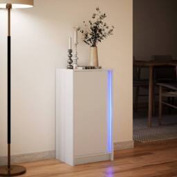 Berkfield Home Sideboard with LED White 42.5x34x85 cm Engineered Wood - thumbnail 5