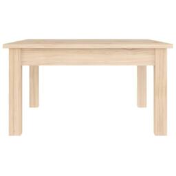 Berkfield Home Coffee Table 55x55x30 cm Solid Wood Pine in Natural - Size: 55 x 55 x 30 cm - thumbnail 4