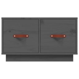 Berkfield Home Coffee Table Grey 60x53x35 cm Solid Wood Pine - Size: 60 x 53 x 35 cm - thumbnail 6