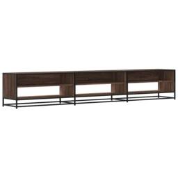 Berkfield Home TV Cabinet Brown Oak 270x40x46 cm Engineered Wood - Size: 270 x 40 x 46 cm - thumbnail 3
