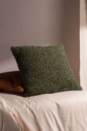 Yard Cabu Chunky Boucle Cushion in Khaki - Size: 45 cm x 45 cm - thumbnail 3