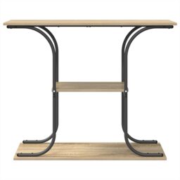 Berkfield Home Console Table Sonoma oak 101 x 35 x 80.5 cm Engineered wood in Brown - thumbnail 5