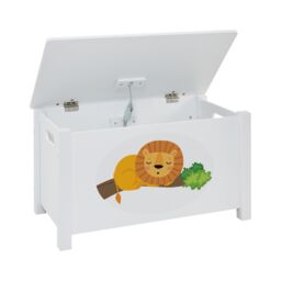 Liberty House Toys Jungle Wooden Toy Box in White - thumbnail 5