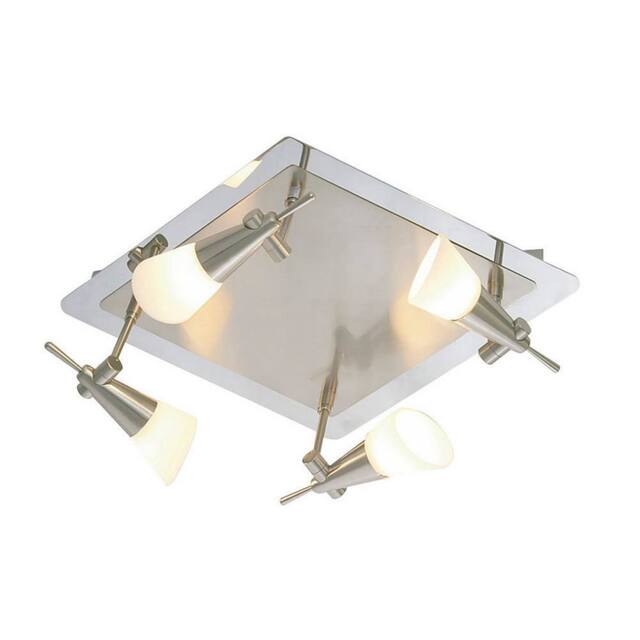Netlighting Diama Flush Plate G9 4 Light G9 NickelPolished Chrome in Grey - image 1