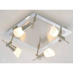 Netlighting Diama Flush Plate G9 4 Light G9 NickelPolished Chrome in Grey - thumbnail 2
