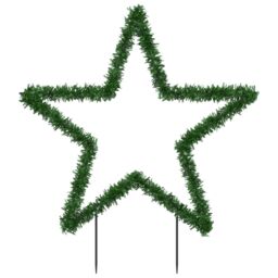 Berkfield Home Christmas Light Decoration with Spikes Star 115 LEDs 85 cm in Green - thumbnail 5