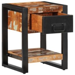 Berkfield Home Bedside Cabinets 2 pcs Multicolour Solid Rough Wood Mango - thumbnail 6