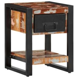 Berkfield Home Bedside Cabinets 2 pcs Multicolour Solid Rough Wood Mango - thumbnail 3