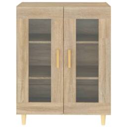 Berkfield Home Sideboard Sonoma Oak 69.5x34x90 cm Engineered Wood in Light Tan - thumbnail 5