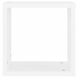 Berkfield Home Wall Cube Shelves 2 pcs White 30x15x30 cm - Size: 30 x 15 x 30 cm - thumbnail 6