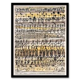 Artery8 Paul Klee Framed Wall Art Print Cooling in a Hot Zone Garden Abstract - Size: A4 - thumbnail 1