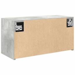 Berkfield Home Decorative Bathroom Wall Cabinet Concrete Grey 60x25x30 cm Engine - Size: 60 x 25 x 30 cm - thumbnail 8