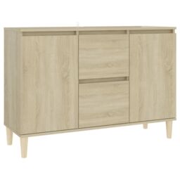 Berkfield Home Sideboard Sonoma Oak 103.5x35x70 cm Engineered Wood in Brown - thumbnail 2