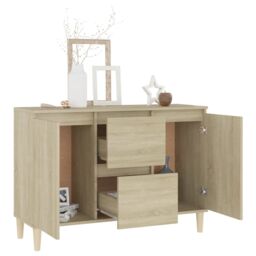 Berkfield Home Sideboard Sonoma Oak 103.5x35x70 cm Engineered Wood in Brown - thumbnail 3