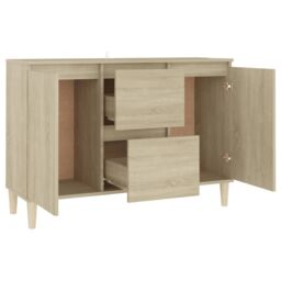 Berkfield Home Sideboard Sonoma Oak 103.5x35x70 cm Engineered Wood in Brown - thumbnail 4
