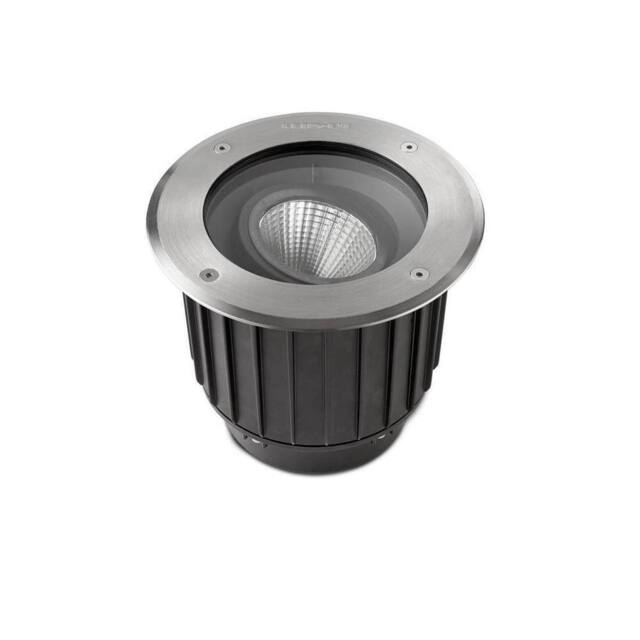 Netlighting Gea Cob LED Outdoor Recessed Floor Light Stainless Steel Aisi 316 IP67 in Grey - image 1