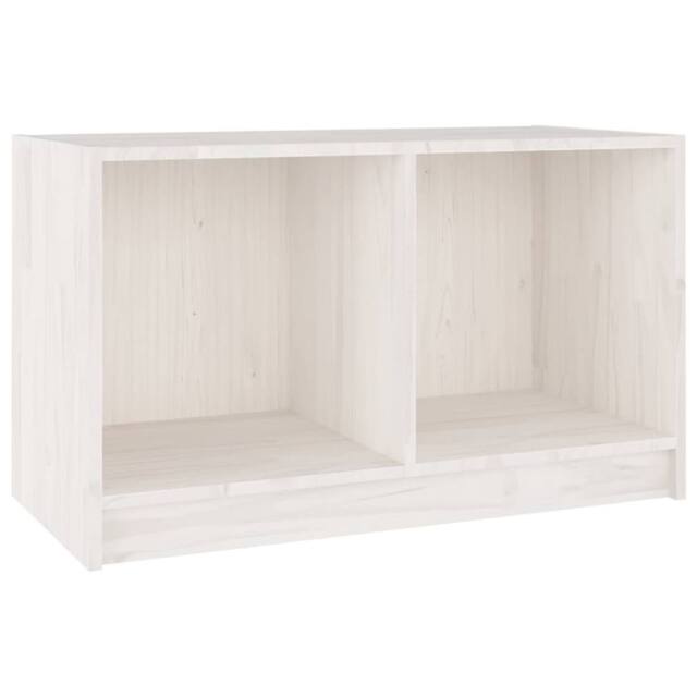 Berkfield Home TV Cabinet White 70x33x42 cm Solid Pinewood - Size: 70 x 33 x 42 cm - image 1