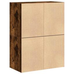Berkfield Home Cabinets with 2 Drawers 2 pcs Smoked Oak 60x31x40 cm Engineered Wood in Brown - Size: 60 x 31 x 40 cm - thumbnail 7