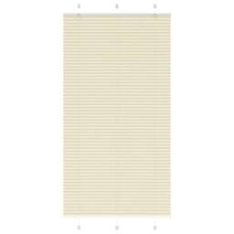 Berkfield Home Pleated Blind Cream 105x200 cm Fabric Width 104.4 cm Polyester - thumbnail 2