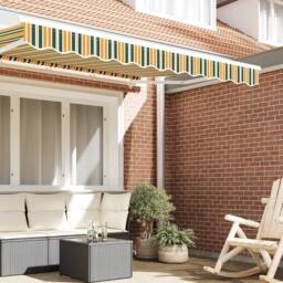 Berkfield Home Awning Valance for 3 m Frame Green & Yellow 2.8x0.2 m - thumbnail 3