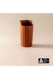 Cosmic Toothbrush Holder, Bathroom Tumbler, Brown Avenir Collection in Red - thumbnail 2