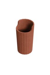 Cosmic Toothbrush Holder, Bathroom Tumbler, Brown Avenir Collection in Red - thumbnail 1
