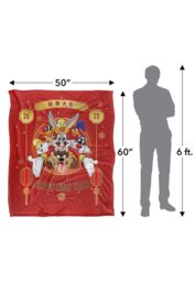 Warner Brothers Looney Tunes Year of The Rabbit Silky Touch Super Soft Throw Blanket in White - thumbnail 5