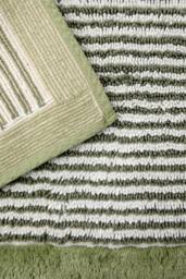 CHRISTY 'Portobello Stripe' Coastal Inspired Bath Rugs in Green - thumbnail 3