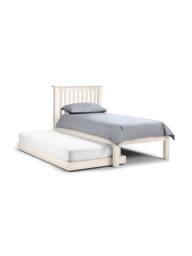 Julian Bowen Barcelona Hideaway Trundle Bed in White - Size: Single - thumbnail 2