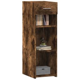 Berkfield Home Sideboard Smoked Oak 30x42.5x93 cm Engineered Wood in Brown - thumbnail 3