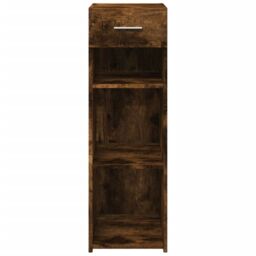 Berkfield Home Sideboard Smoked Oak 30x42.5x93 cm Engineered Wood in Brown - thumbnail 4