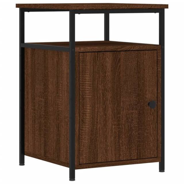 Berkfield Home Durable Bedside Cabinets 2 pcs Brown Oak 40x42x60 cm Engineered Wood - Size: 40 x 42 x 60 cm - image 1