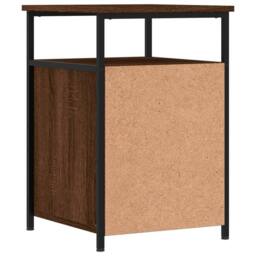 Berkfield Home Durable Bedside Cabinets 2 pcs Brown Oak 40x42x60 cm Engineered Wood - Size: 40 x 42 x 60 cm - thumbnail 9