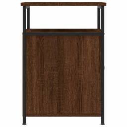 Berkfield Home Durable Bedside Cabinets 2 pcs Brown Oak 40x42x60 cm Engineered Wood - Size: 40 x 42 x 60 cm - thumbnail 8
