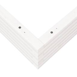 Berkfield Home Decorative Garden Planter White 90x90x23 cm Solid Wood Pine - Size: 90 x 90 x 23 cm - thumbnail 8