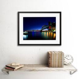 "Artery8 Harbour Bridge Sydney Australia Bridge 12x16"" Framed Art Print - Size: W12"" x H16""" - thumbnail 2