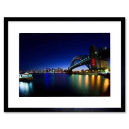 "Artery8 Harbour Bridge Sydney Australia Bridge 12x16"" Framed Art Print - Size: W12"" x H16""" - thumbnail 1