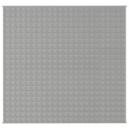 Berkfield Home Weighted Blanket Grey 220x230 cm King 11 kg Fabric - thumbnail 3