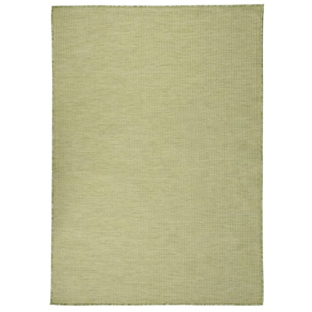 Berkfield Home Outdoor Flatweave Rug 200x280 cm Green - Size: 100 cm diameter - image 1