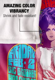 Big Brother & The Holding Company Cheetah Poster Silky Touch Super Soft Throw Blanket 152 X 127 cm in White - thumbnail 4