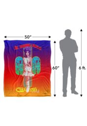 Big Brother & The Holding Company Cheetah Poster Silky Touch Super Soft Throw Blanket 152 X 127 cm in White - thumbnail 5