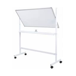 SPETLEK Rolling Double Sided Magnetic Whiteboard Flip Stand Home School in White